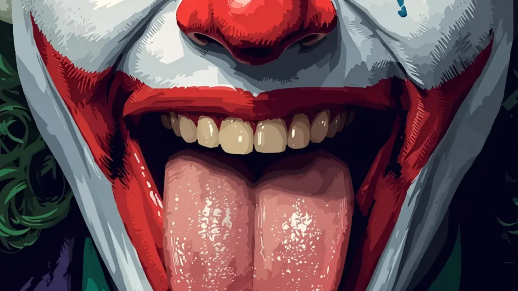 joker tongue meme
