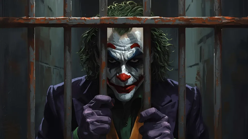 the dark knight joker locked up images