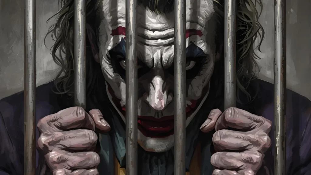 the dark knight joker locked up images